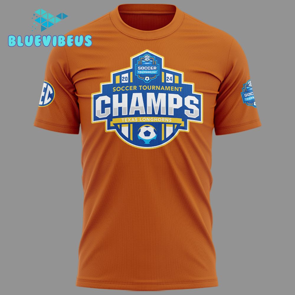 Texas Longhorns 2024 SEC Women Soccer Tournament Champions Shirt