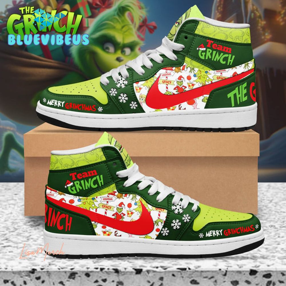 The Grinch Merry Christmas Nike Air Jordan 1 Sneakers