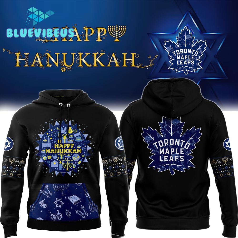 Toronto Maple Leafs 2024 Hanukkah Holliday Premium Limited Hoodie