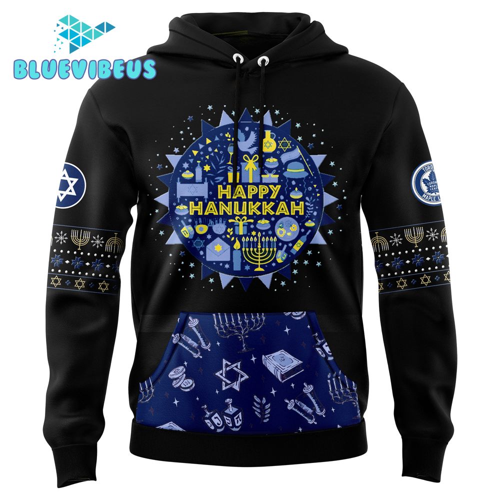 Toronto Maple Leafs 2024 Hanukkah Holliday Premium Limited Hoodie