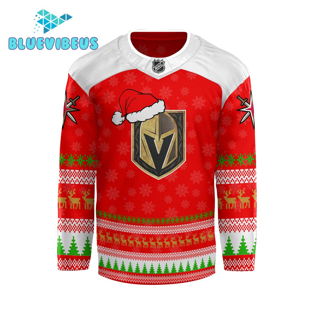 Vegas Golden Knights NHL x Grinch Christmas 2024 Hockey Jersey