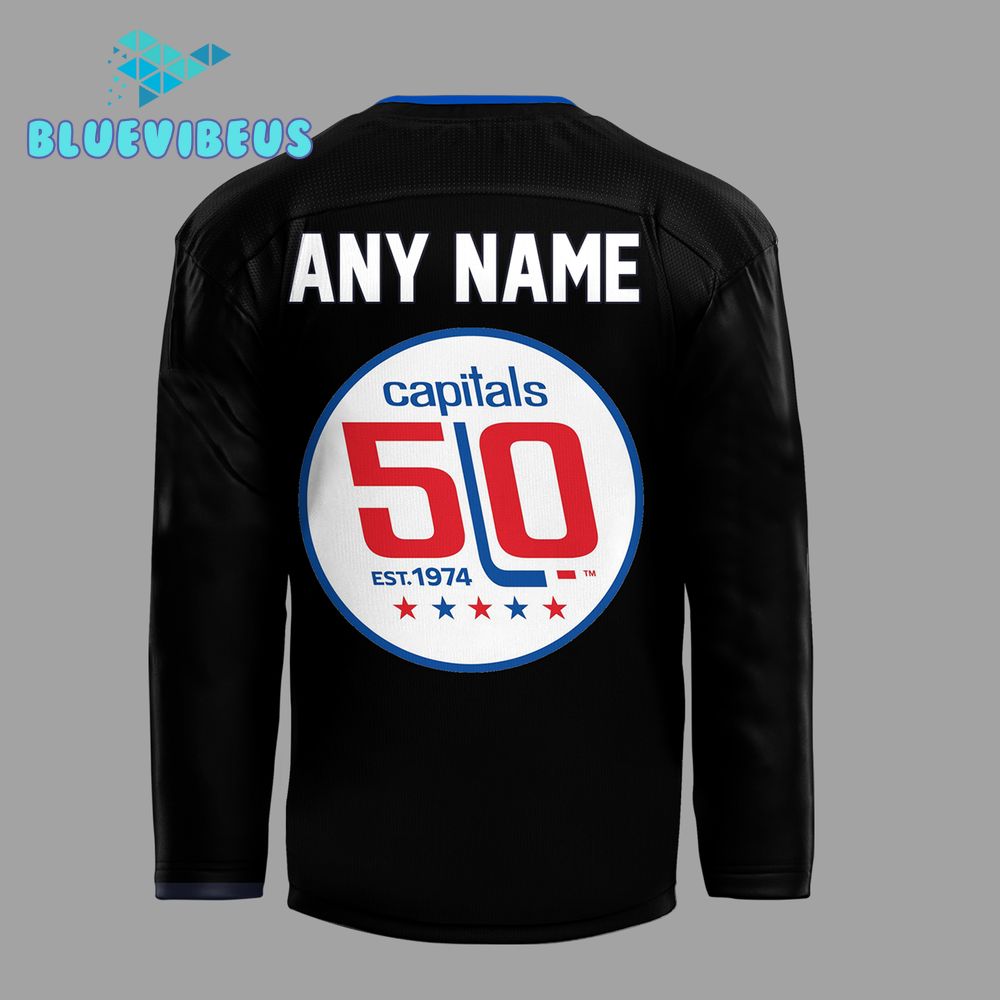 Washington Capitals NHL 50th Anniversary Customized Hockey Jersey