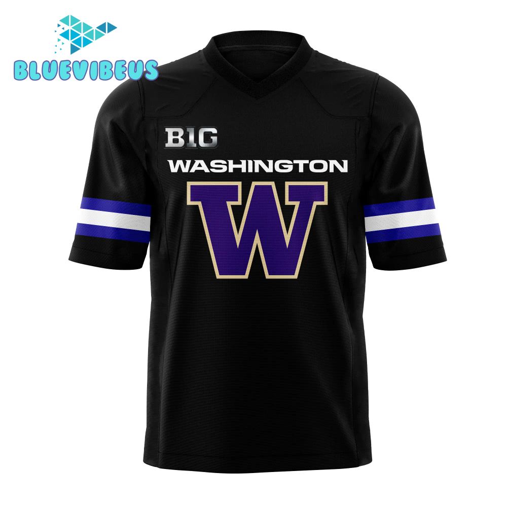 Washington Huskies NCAA Wear Black Football Jersey