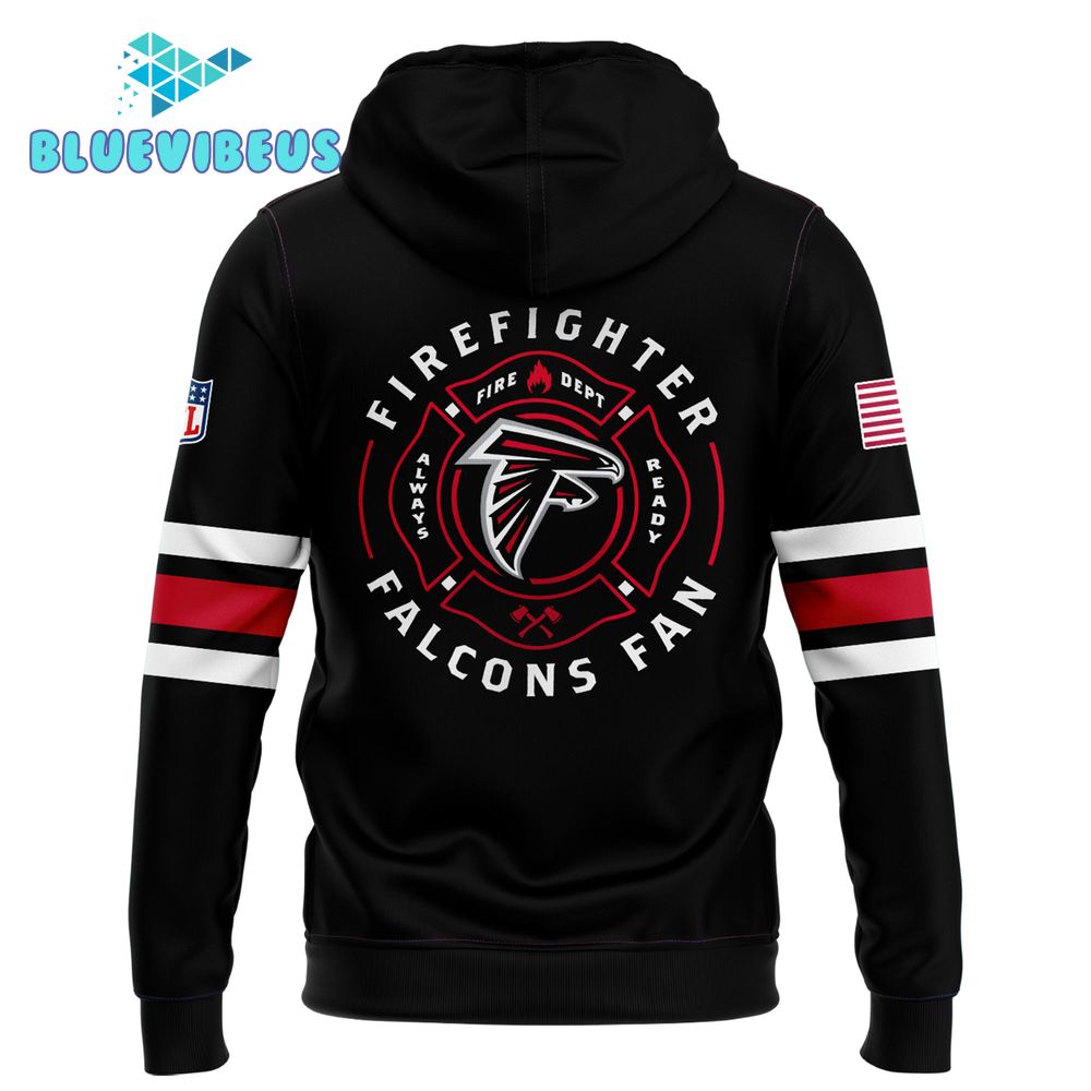 Atlanta Falcons 2024 Firefighter Appreciation Night Black Hoodie