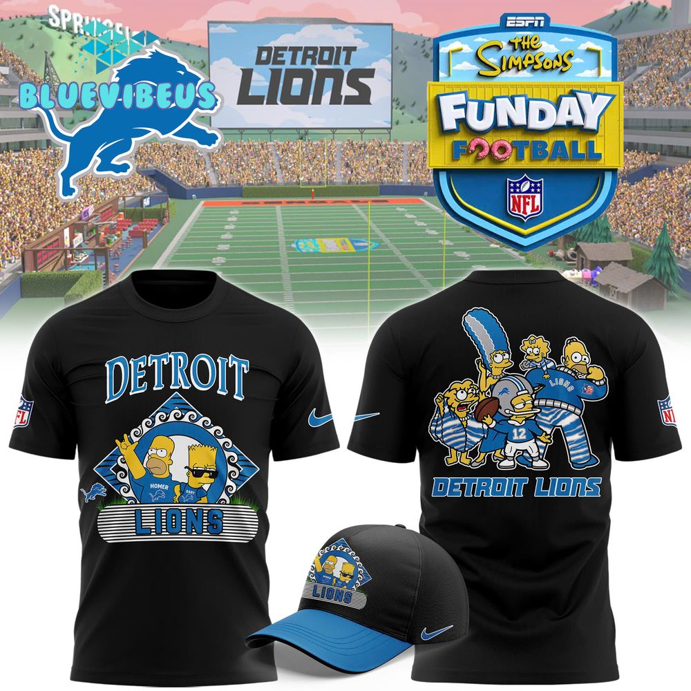 Detroit Lions NFL 2024 Simpson Funday Football Special Shirt