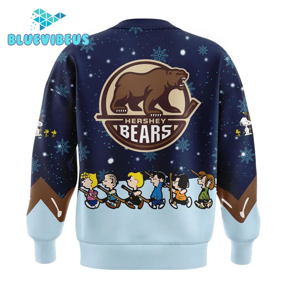 Hershey Bears Peanuts & Snoopy Night Dark Blue Sweatshirt