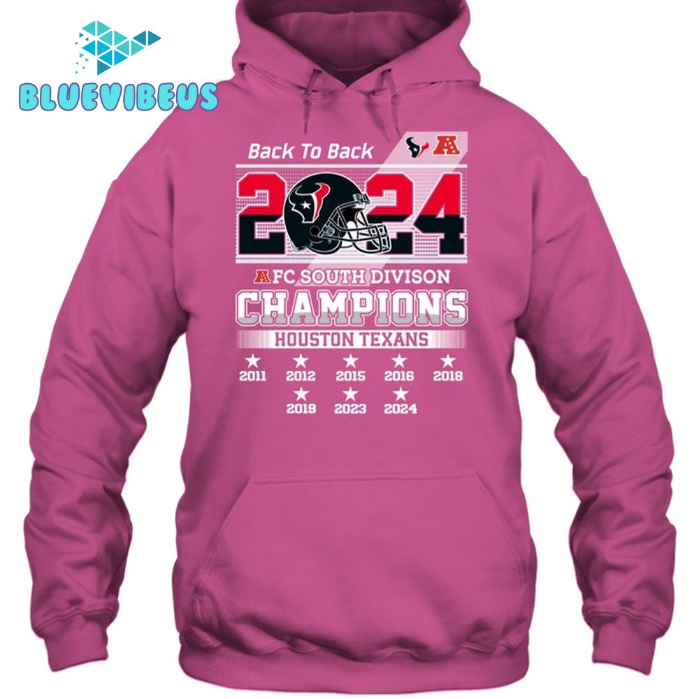 Houston Texans 2024 AFC South Division Champions Hoodie