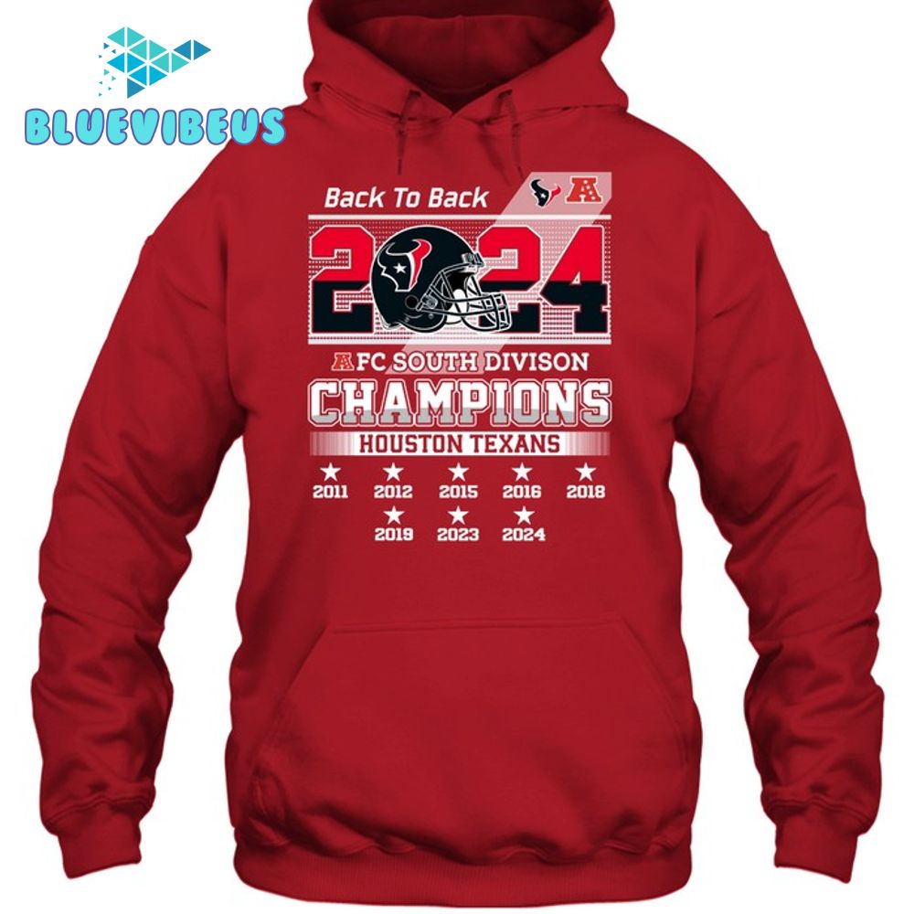 Houston Texans 2024 AFC South Division Champions Hoodie