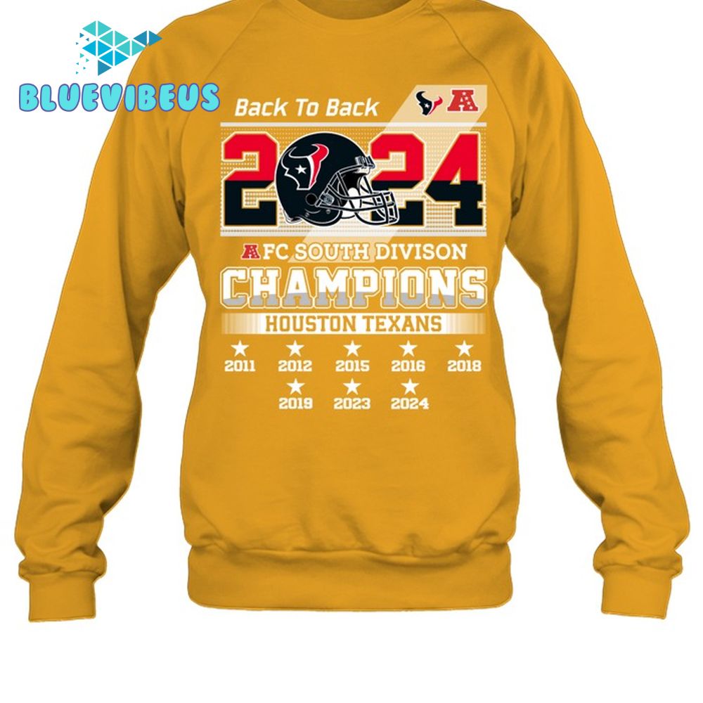 Houston Texans 2024 AFC South Division Champions Sweatshirt