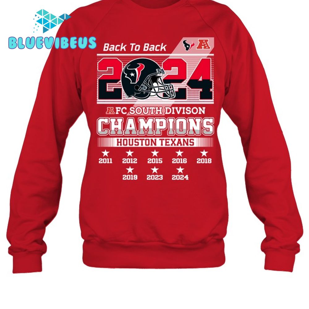 Houston Texans 2024 AFC South Division Champions Sweatshirt