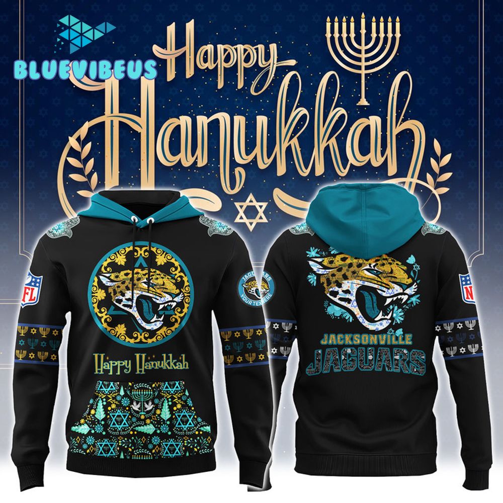 Jacksonville Jaguars NFL Happy Hanukkah Holiday New Hoodie