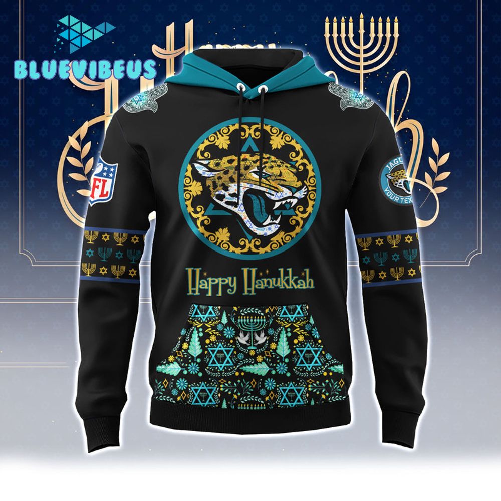 Jacksonville Jaguars NFL Happy Hanukkah Holiday New Hoodie