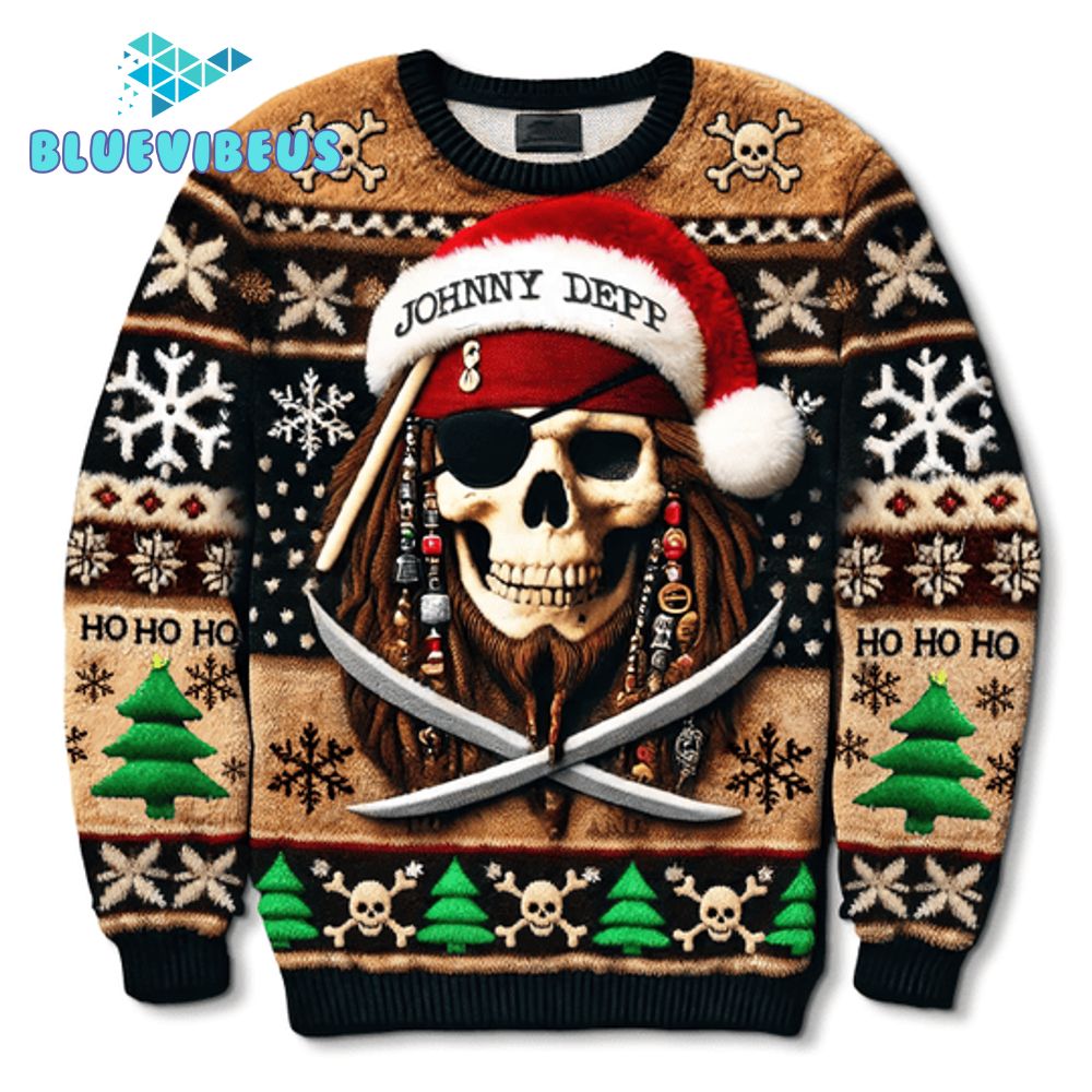 Johnny Depp Pirates of the Caribbean Christmas Sweater