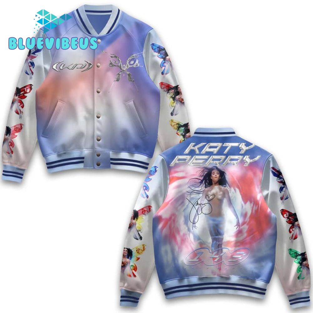 Katy Perry Wore A Butterfly Baseball Jacket