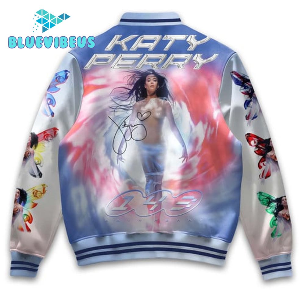 Katy Perry Wore A Butterfly Baseball Jacket