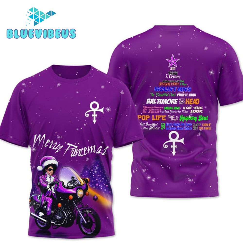 Merry Princemas Christmas Purple 3D Shirt