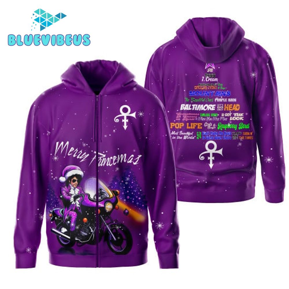 Merry Princemas Christmas Purple Hoodie, Zip Hoodie