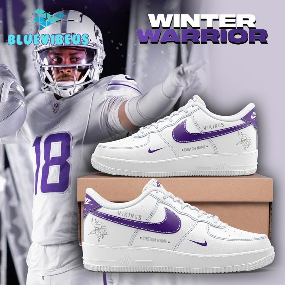 Minnesota Vikings Winter Warrior Personalized Air Force 1