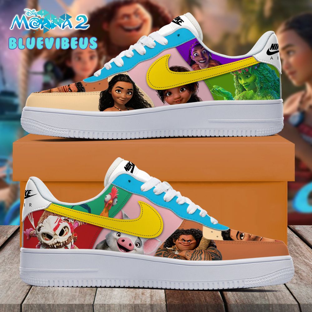 Moana 2 Nike Air Force 1 Yellow Sneakers