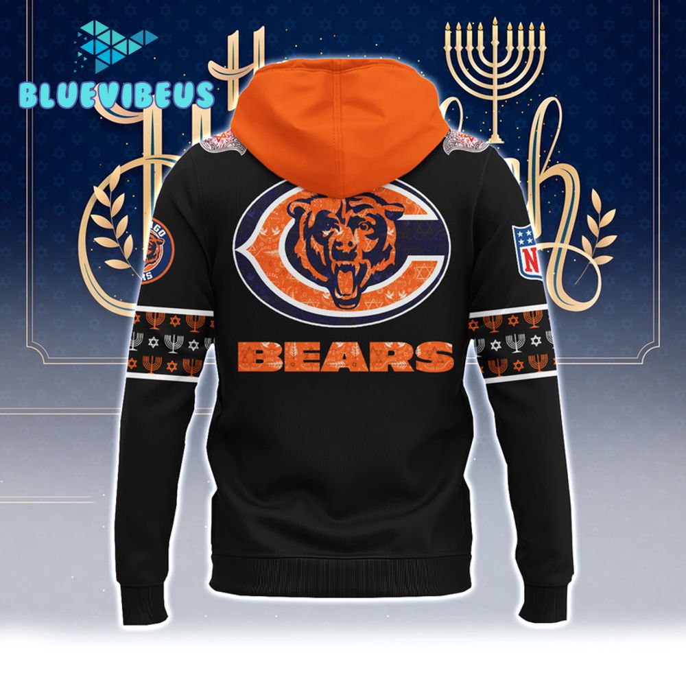 NFL Chicago Bears Happy Hanukkah Holiday Hoodie