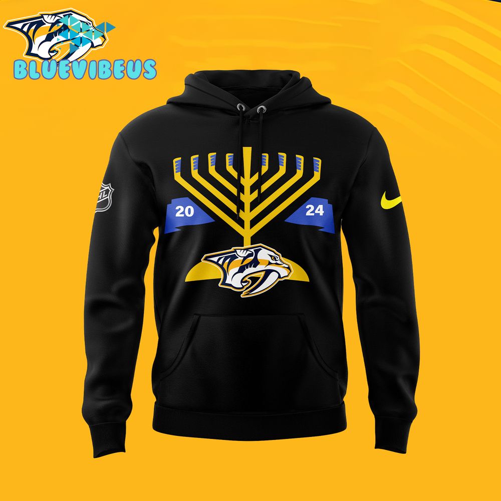 Nashville Predators x Jewish Community Night Limited Hoodie 2024