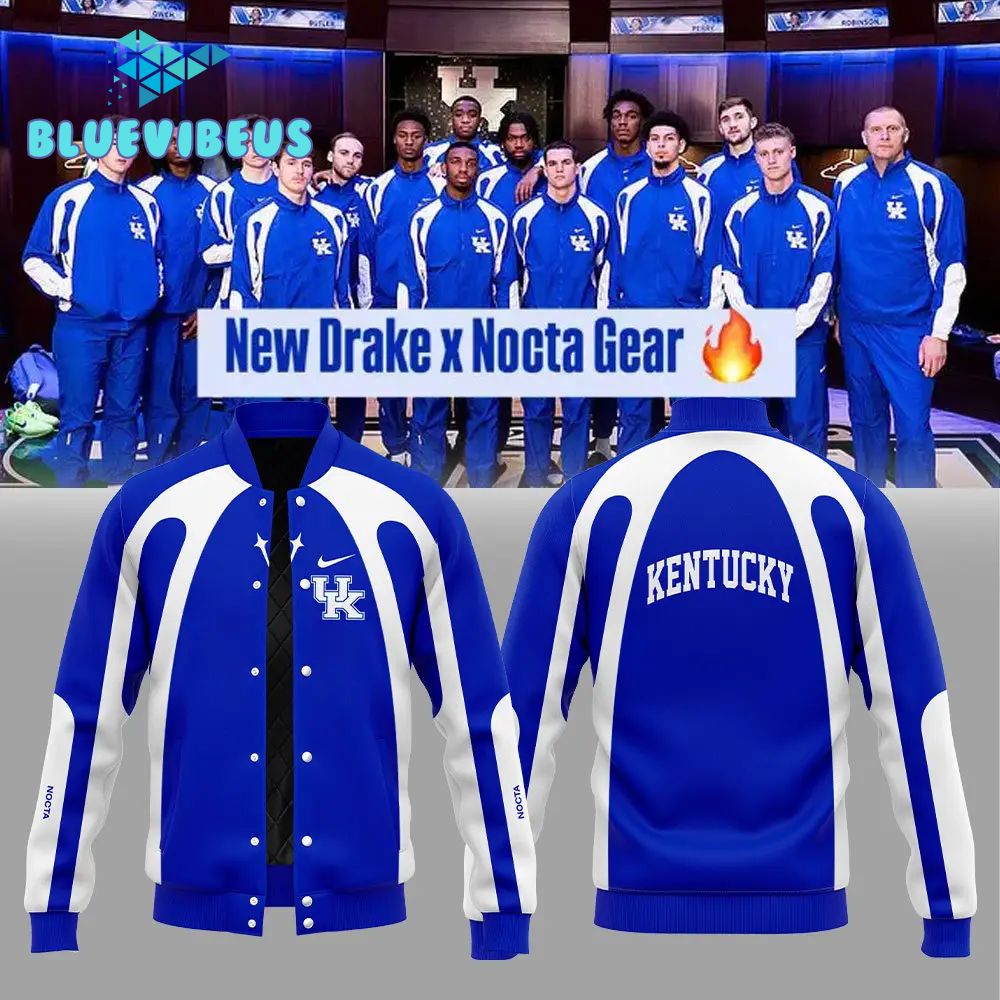 New Gear Kentucky Wildcats Blue Nike Baseball Jacket