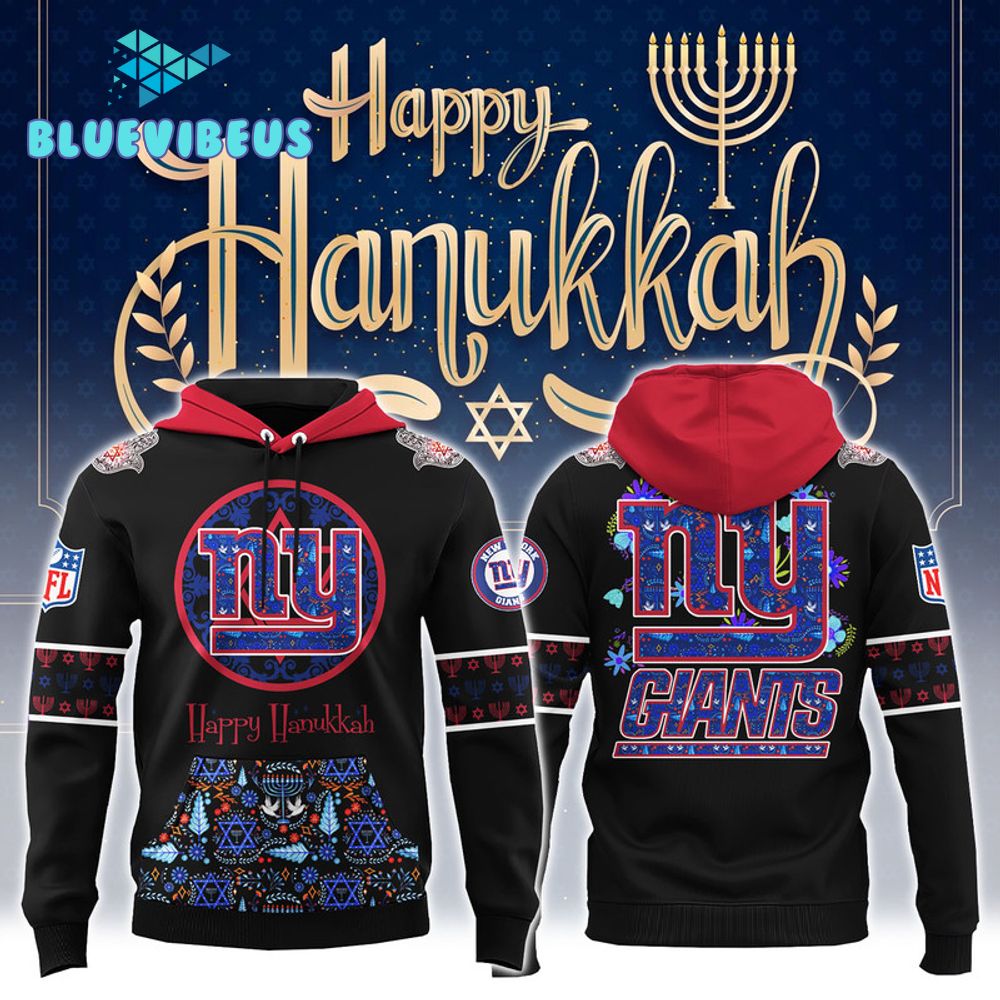 New York Giants NFL Happy Hanukkah Holiday New Hoodie