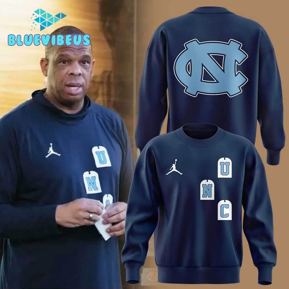 North Carolina Tar Heels Basketball New Blue Sweatshirt