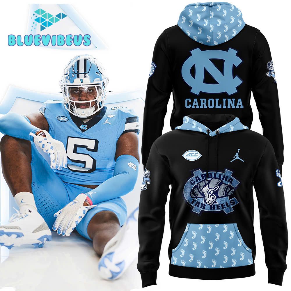 North Carolina Tar Heels Football 2024 Black Hoodie