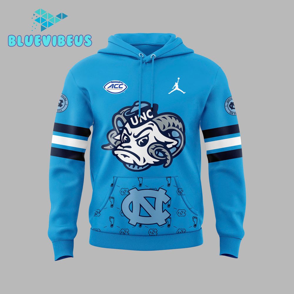 North Carolina Tar Heels Football 2024 Blue Hoodie, Cap