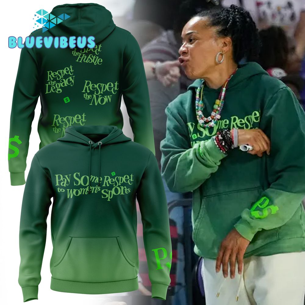 Pay Some Respect To Women’s Sports Green Hoodie