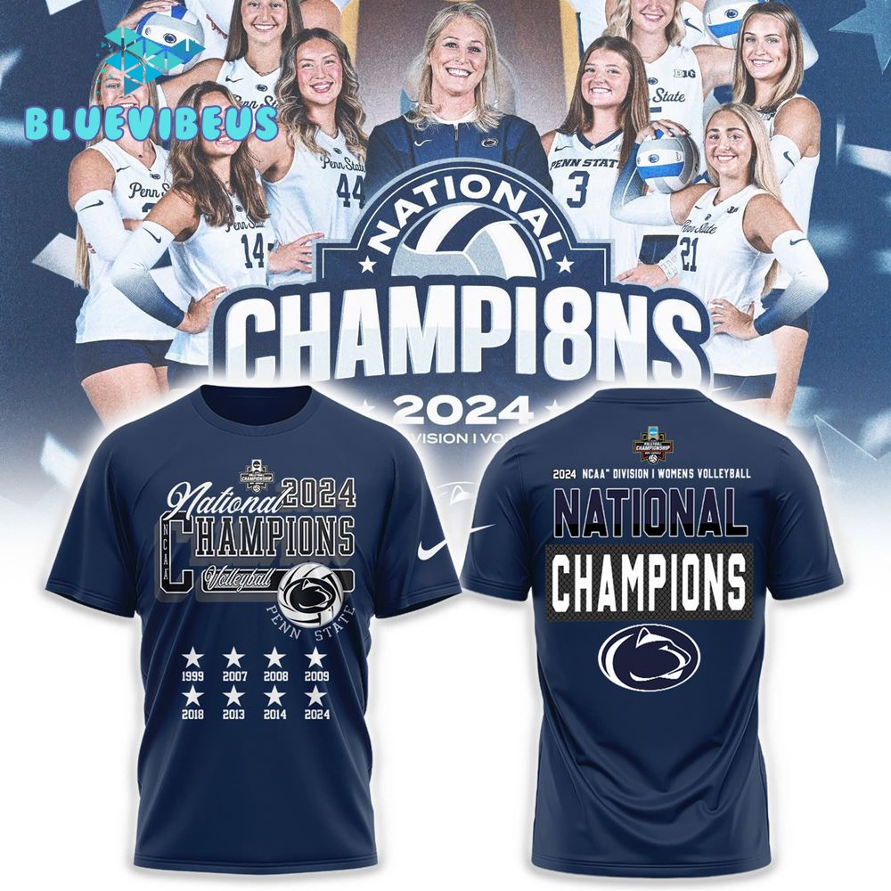 Penn State Nittany Lions 2024 NCAA Volleyball National Champions Shirt