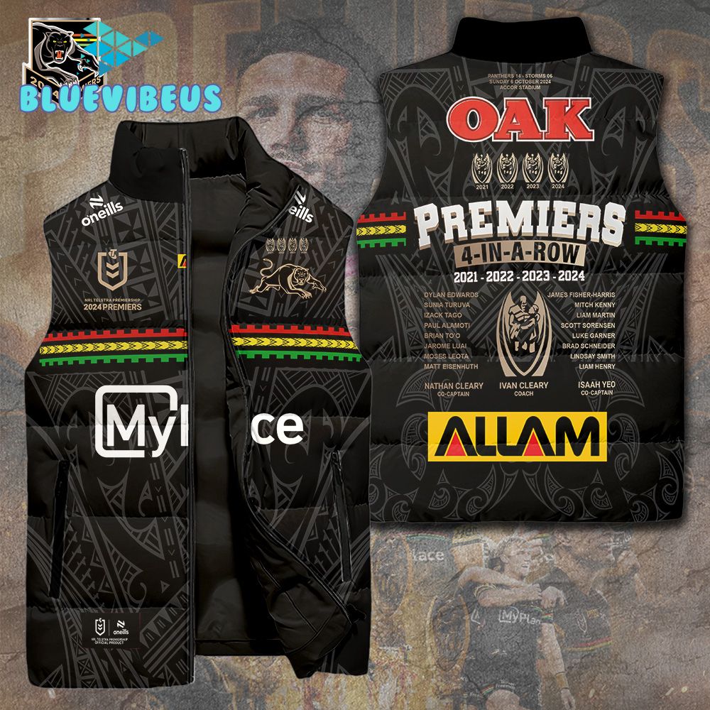 Penrith Panthers OAK Premiers 3D Down Vest