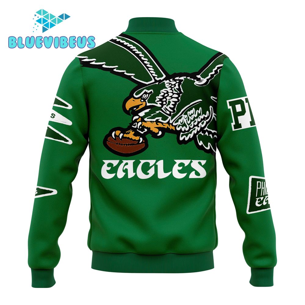 Philadelphia Eagles Kelly Green Baseball Jacket