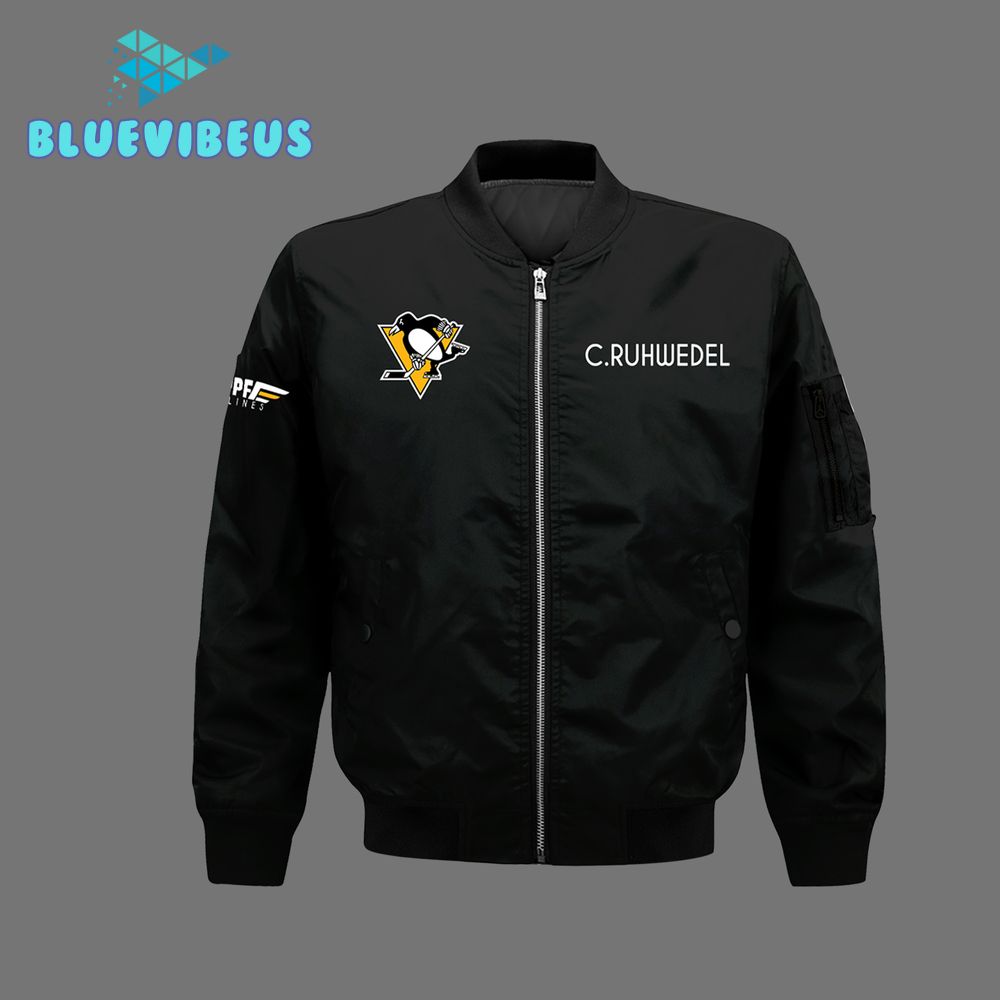 Pittsburgh Penguins Personalized Baseball Jacket