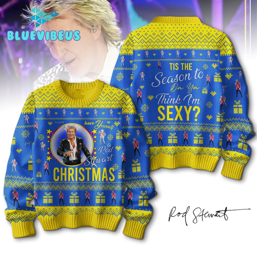 Premium Rod Stewart Christmas Sweater