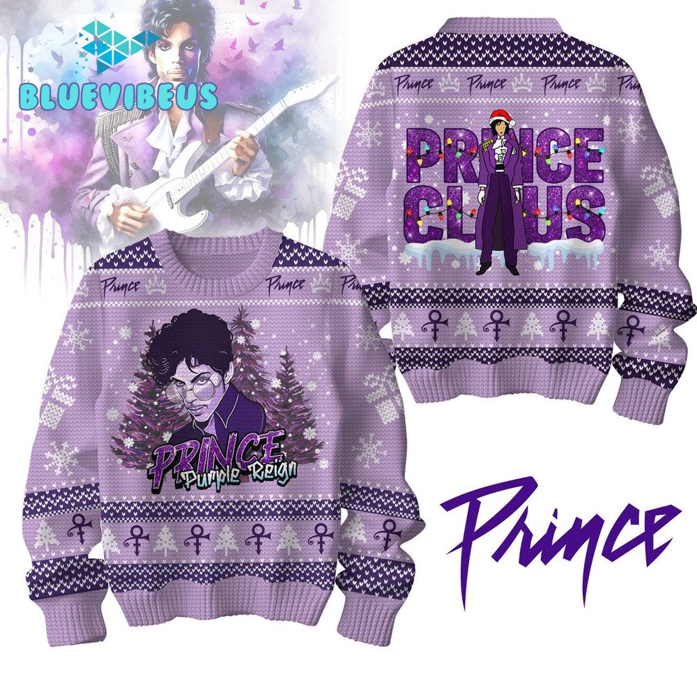 Prince Purple Reign Christmas Sweater