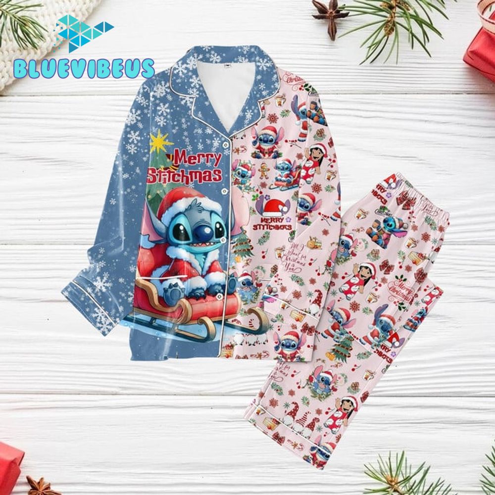 Resger Stitch Christmas 2024 Special Pajamas Set