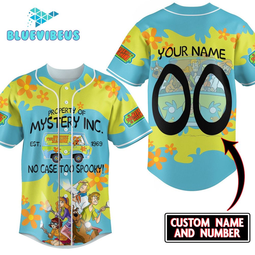 Scooby-Doo No Case Too Skooky Personalized Baseball Jersey