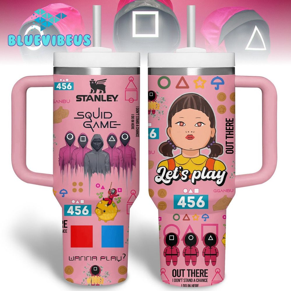 Squid Game 2 “Let’s Play” Pink Tumbler