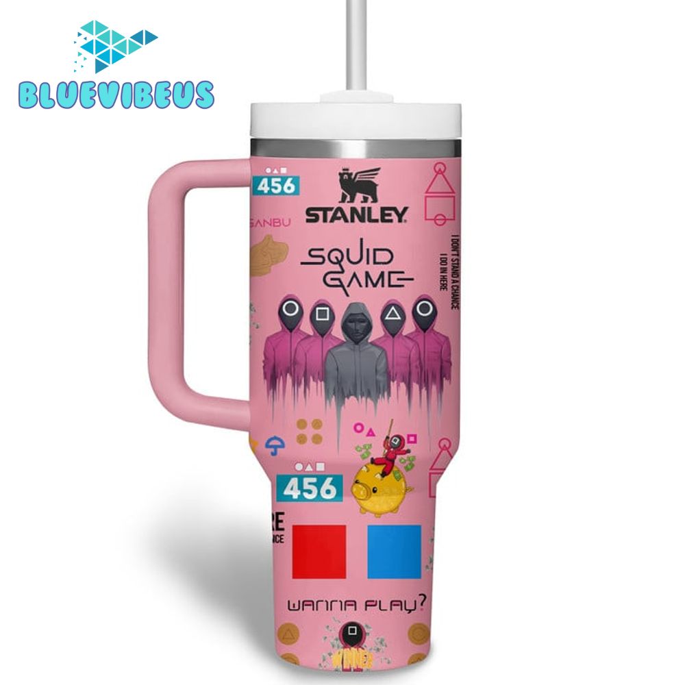 Squid Game 2 “Let’s Play” Pink Tumbler