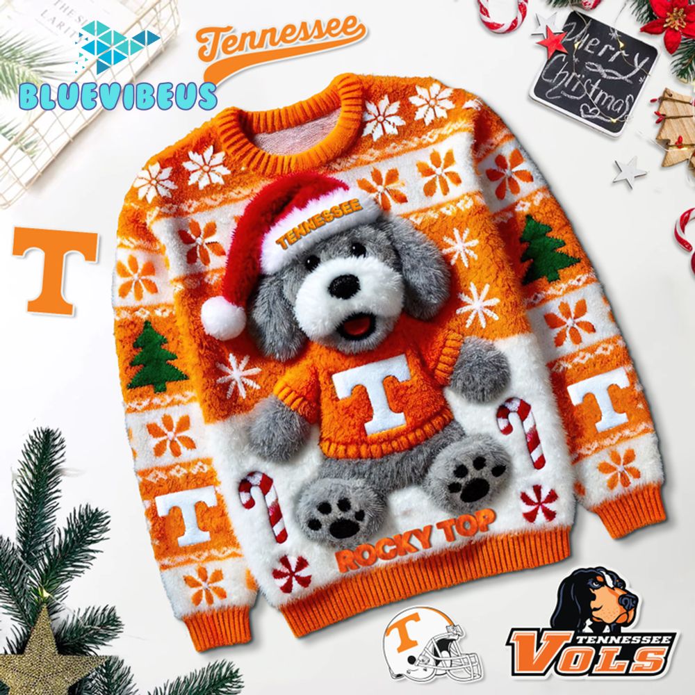 Tennessee Volunteers Yellow Christmas Sweater