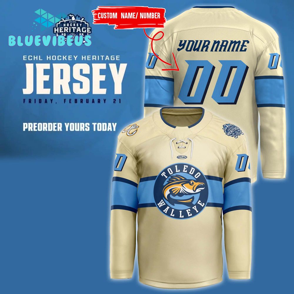 Toledo Walleye 2024 ECHL Heritage Hockey Jersey