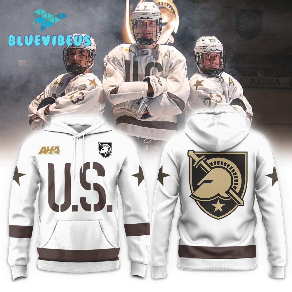 U.S Army Black Knights Replica White Hoodie, Pants, Cap