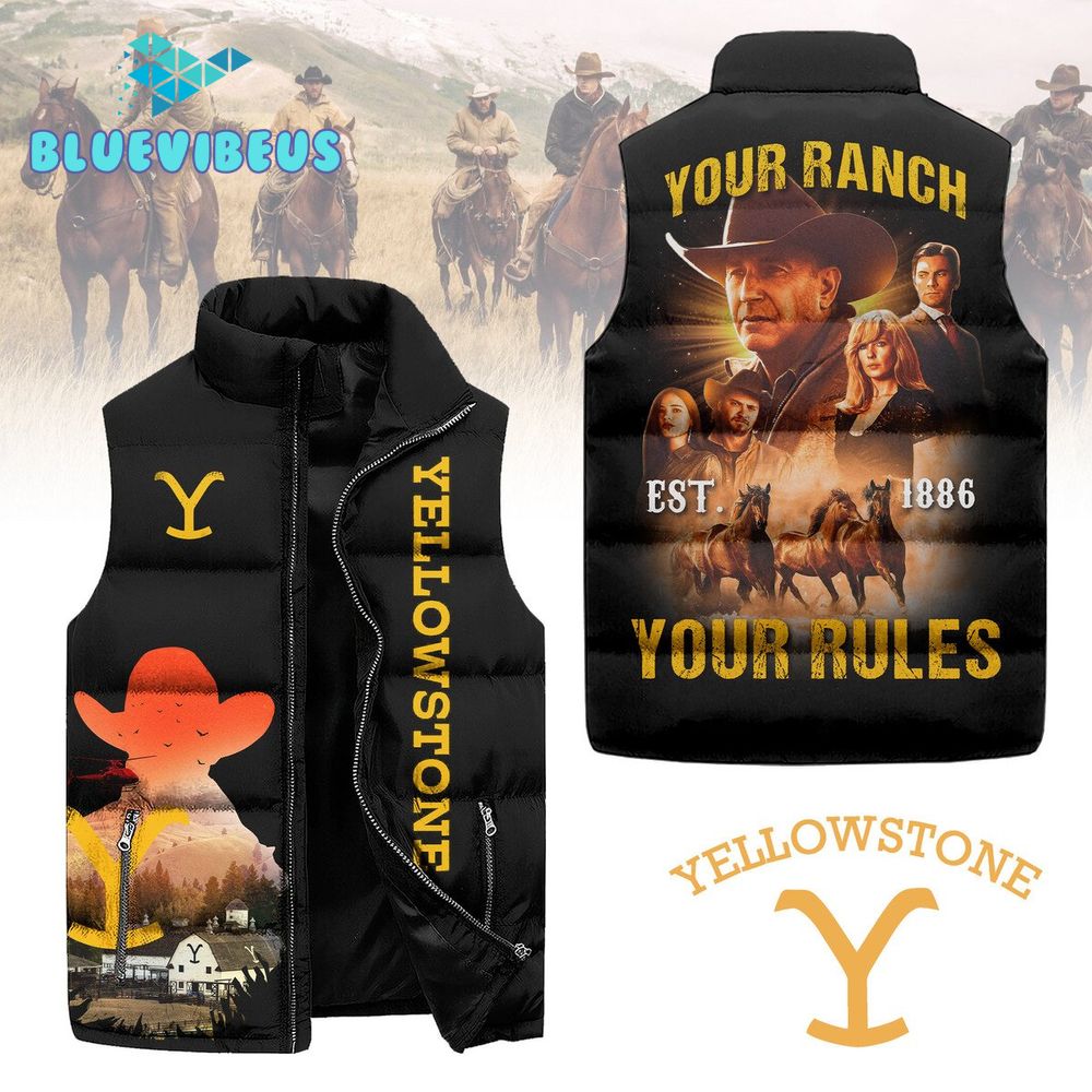 Yellowstone EST 1886 Sleeveless Puffer Down Vest