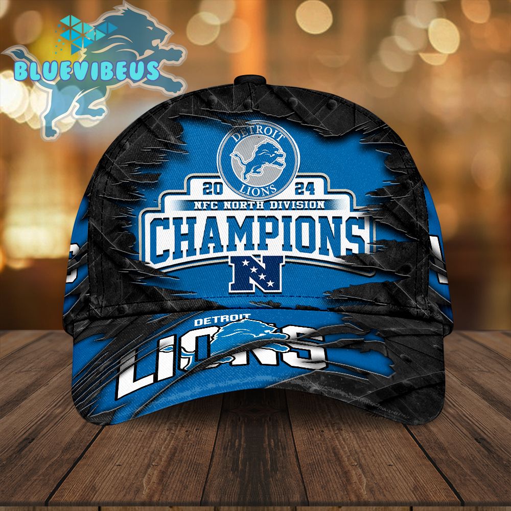 Detroit Lions NFC North Division 2025 Blue Classic Cap