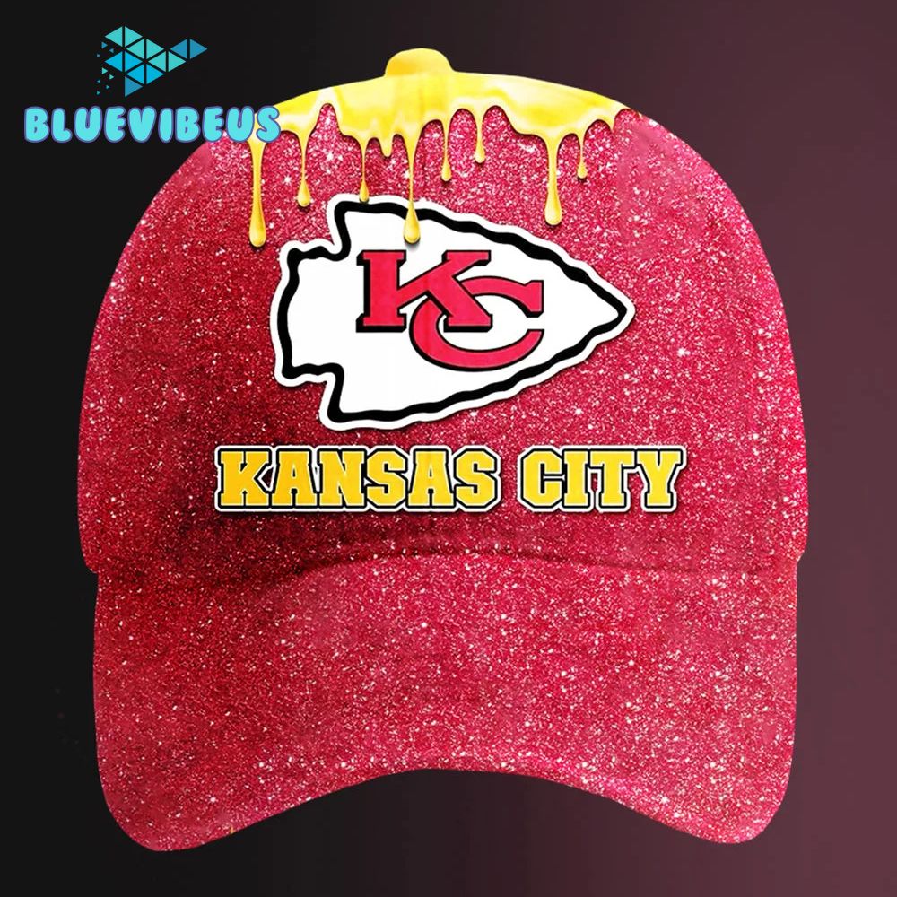 Kansas City Chiefs Red Glitter Glossy Classic Cap