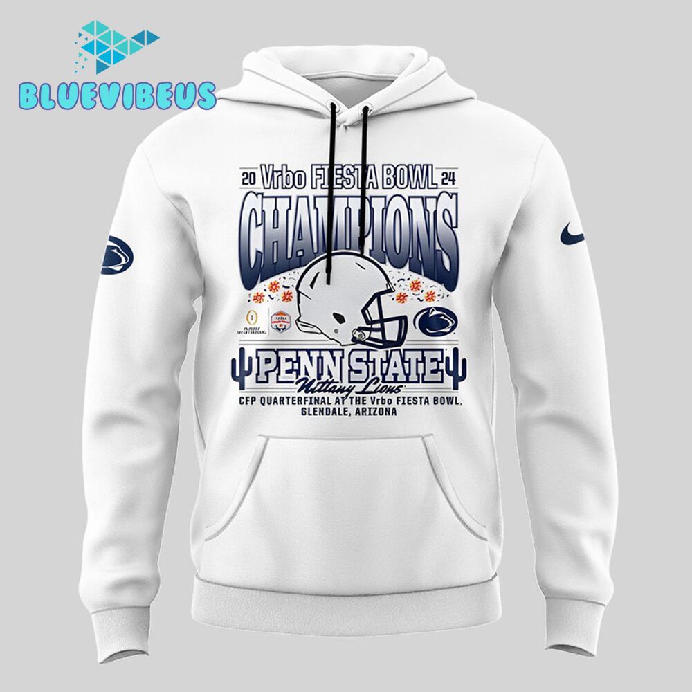 Penn State FIESTA BOWL CHAMPIONS Limited Edition White Hoodie