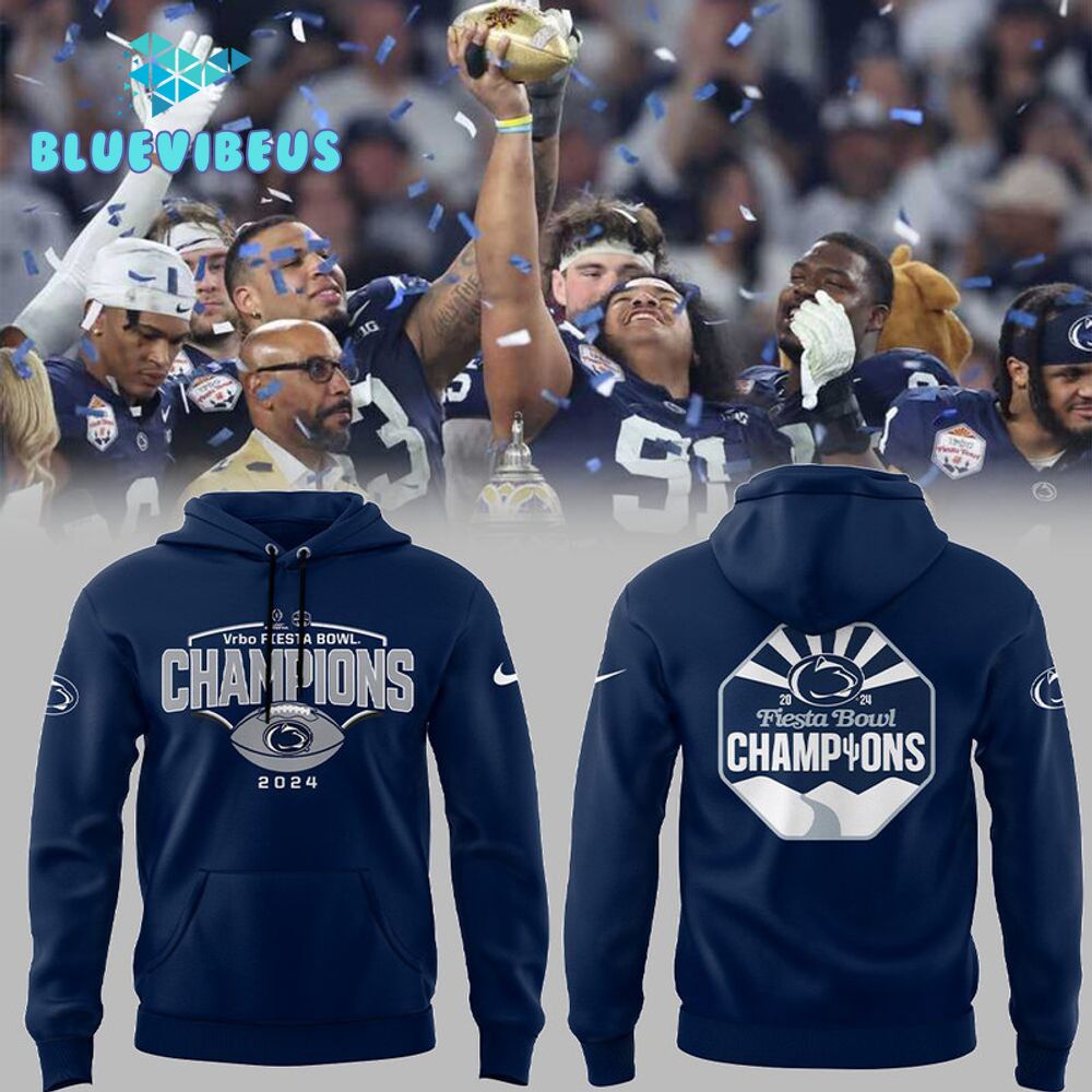 Penn State FIESTA BOWL CHAMPIONS Limited Edition Blue Hoodie