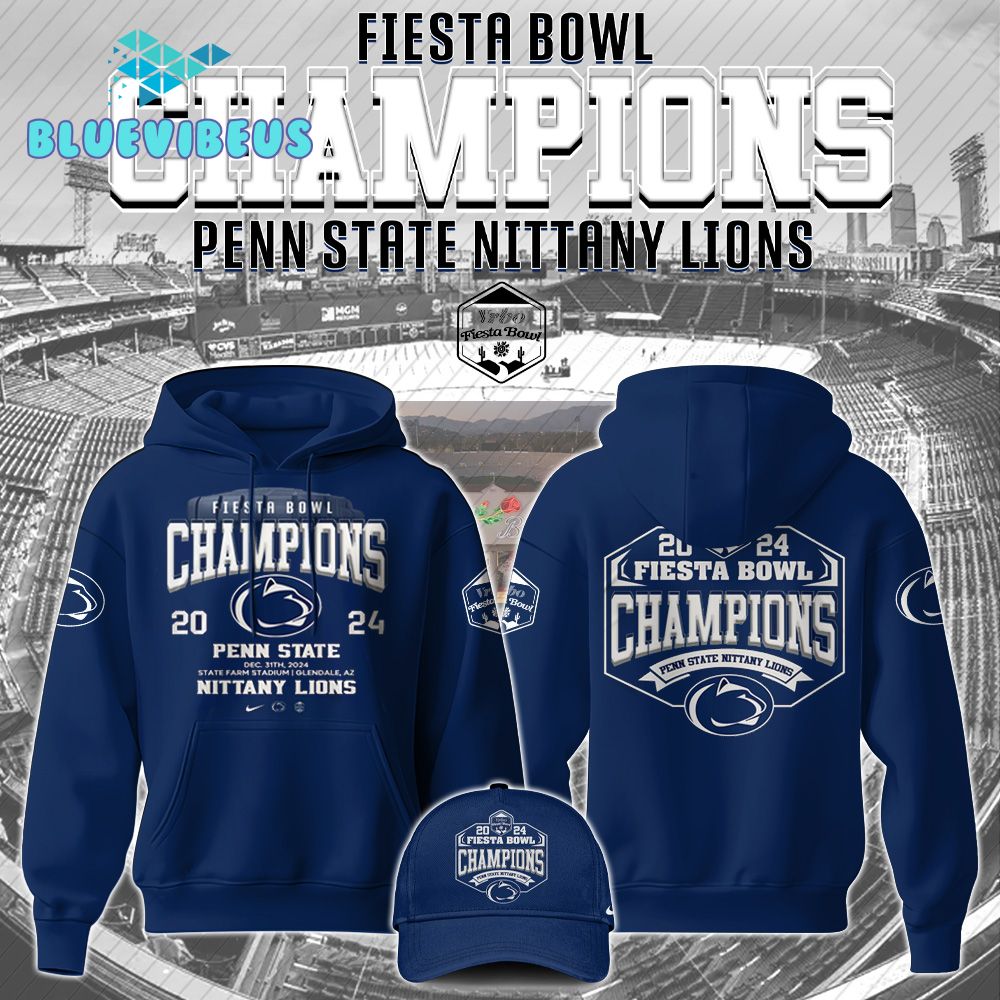 Penn State Nittany Lions NCAA Bowl Champions Blue Hoodie Set 2025